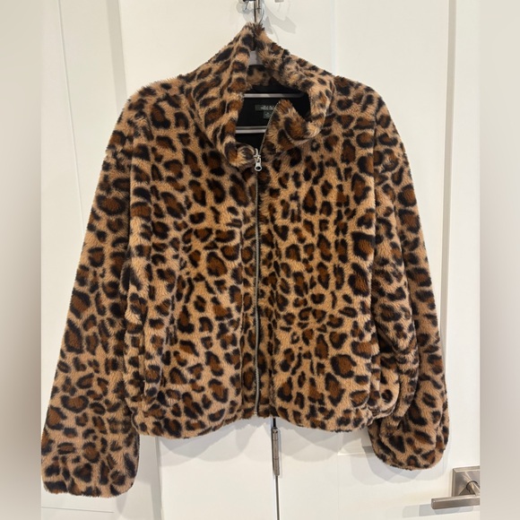 Wild Fable Animal Print Faux Fur Coat. Size XL - Picture 2 of 5